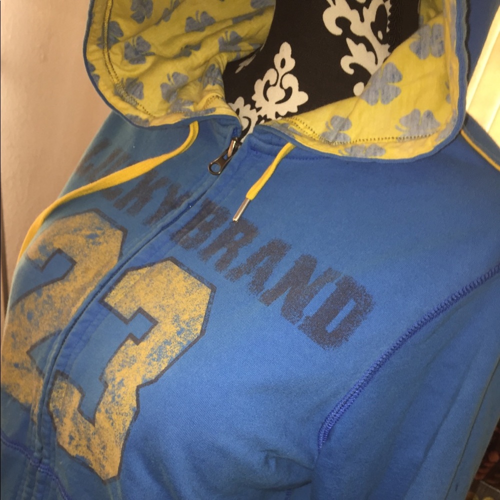 Lucky Brand 🍀 zip hoodie perfect condition blue